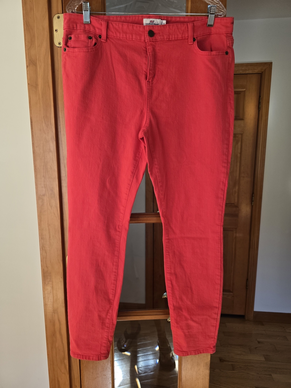 Vineyard Vines Bright Coral Ankle Jeans